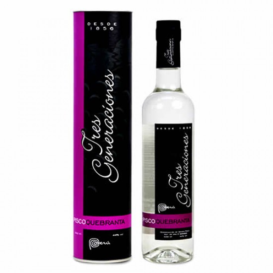 TRES GENERACIONES - PERUVIAN PISCO ITALY, BOTTLE X 500 ML