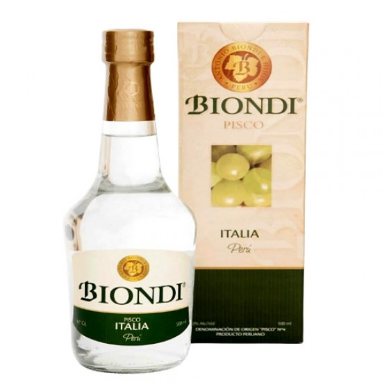 BIONDI - PERUVIAN PISCO ITALIA, BOTTLE X 500 ML