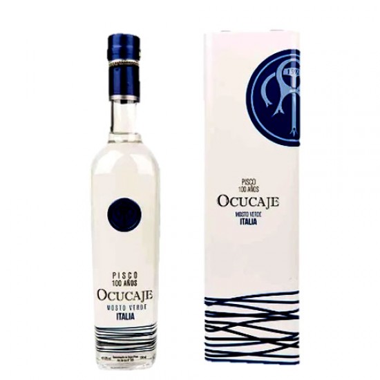 OCUCAJE 100 YEARS - PERUVIAN PISCO MOSTO VERDE ACHOLADO X 500 ML