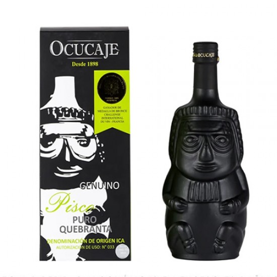 OCUCAJE - PERUVIAN PISCO HUACO QUEBRANTA BOTTLE X 750 ML