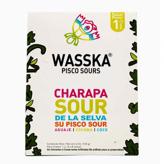 WASSKA - PERUVIAN CHARAPA PISCO SOUR , BOX OF 125 GR