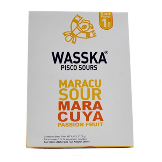 WASSKA - PERUVIAN PISCO SOUR PASSION FRUIT, BOX OF 125 GR