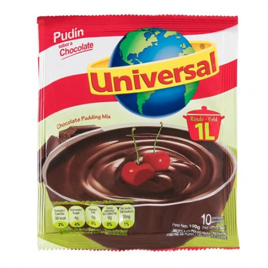 UNIVERSAL- CHOCOLATE PUDDING , SACHET X 100 GR