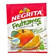NEGRITA FRUTISIMOS - ORANGE FLAVOR INSTANT DRINK SWEETENED WITH STEVIA - BAG X 10 SACHETS