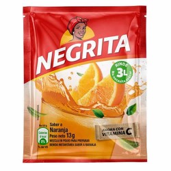NEGRITA -  INSTANT DRINK ORANGE FLAVOR , BAG X 10 SACHETS 13 GR 