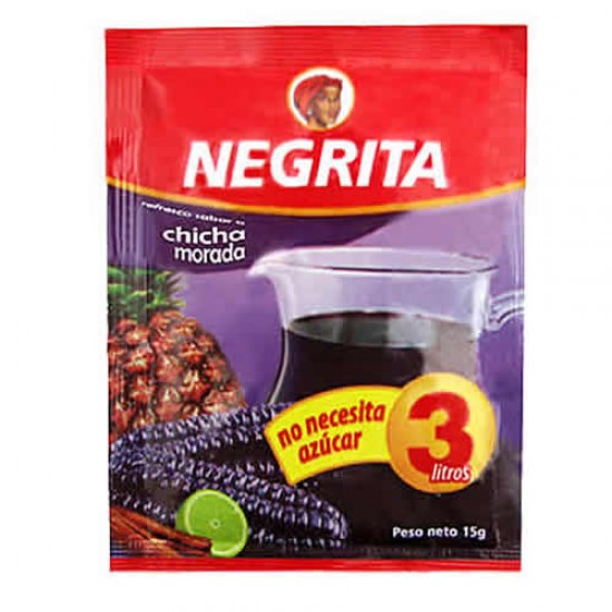 NEGRITA - INSTANT DRINK CHICHA MORADA FLAVOR , BAG X 10 SACHETS