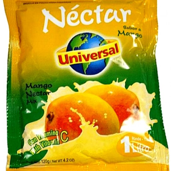 UNIVERSAL - MANGO FRUIT NECTAR INSTANT DRINK, BAG  X 120 GR 