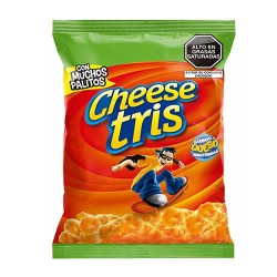 CHEESE TRIS - PUFFED CORN STICKS COVERED WITH CHEESE , PACK X 24 BAGS