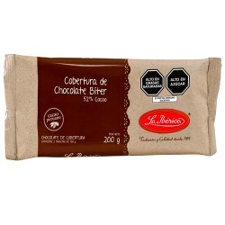 LA IBERICA BITTER CHOCOLATE COUVERTURE , TABLET X 200 GR