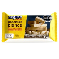 NEGUSA WHITE CHOCOLATE COUVERTURE  , TABLET X 1 KG