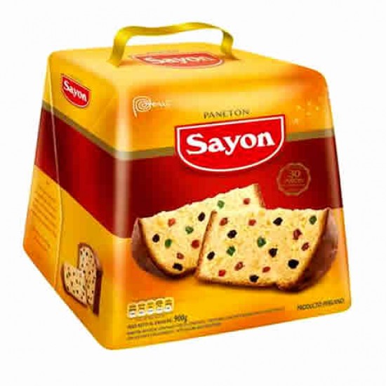 SAYON PANETON  - PERUVIAN FRUITCAKE BOX OF 900 GR