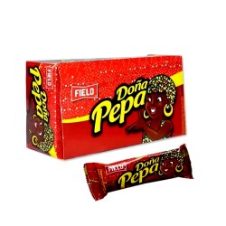 DOÑA PEPA - NOUGAT ( TURRON ) CHOCOLATE COOKIES, BOX OF 30 UNITS